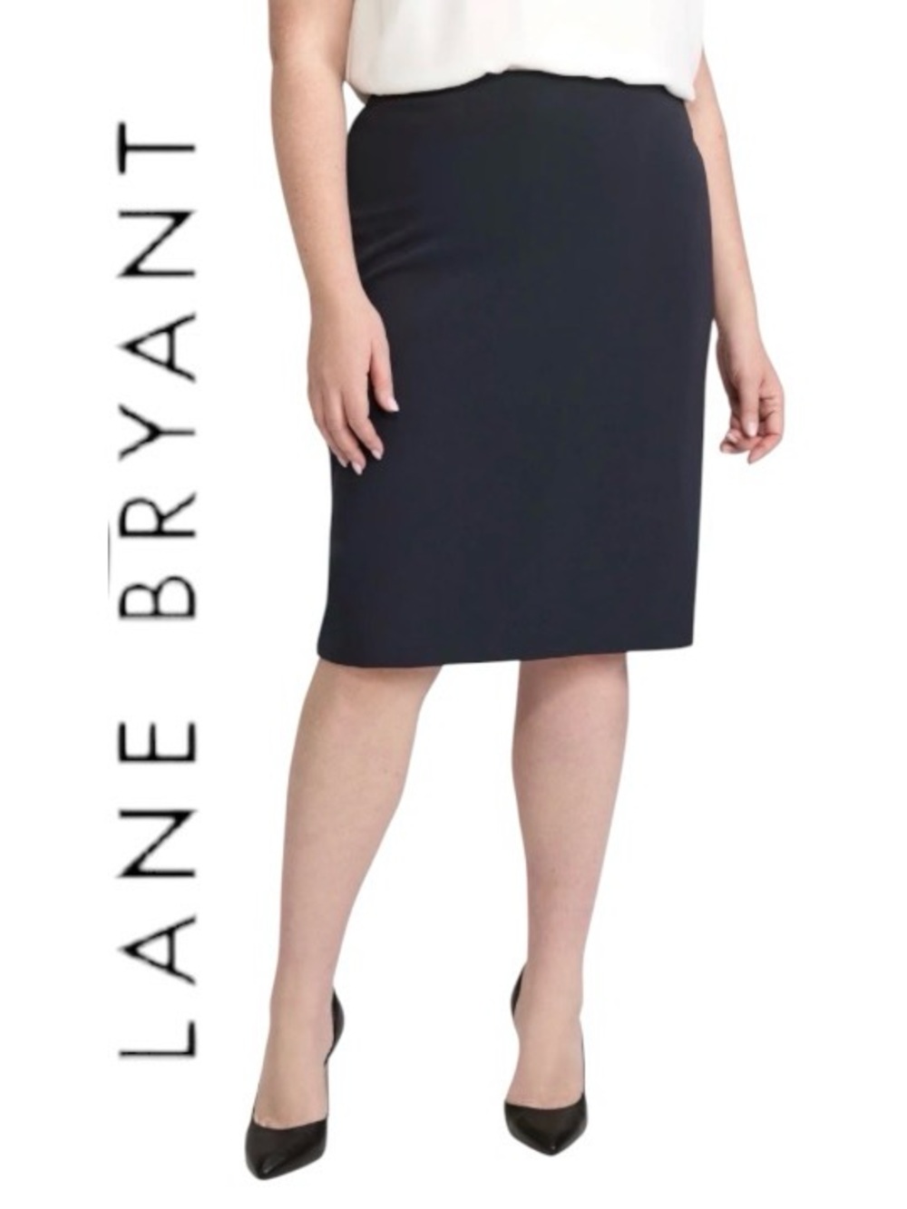 28W Lane Bryant Navy Straight/Pencil Skirt✏️
